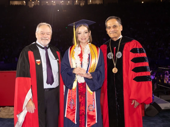 Angela, Provost Marx and President Garimella