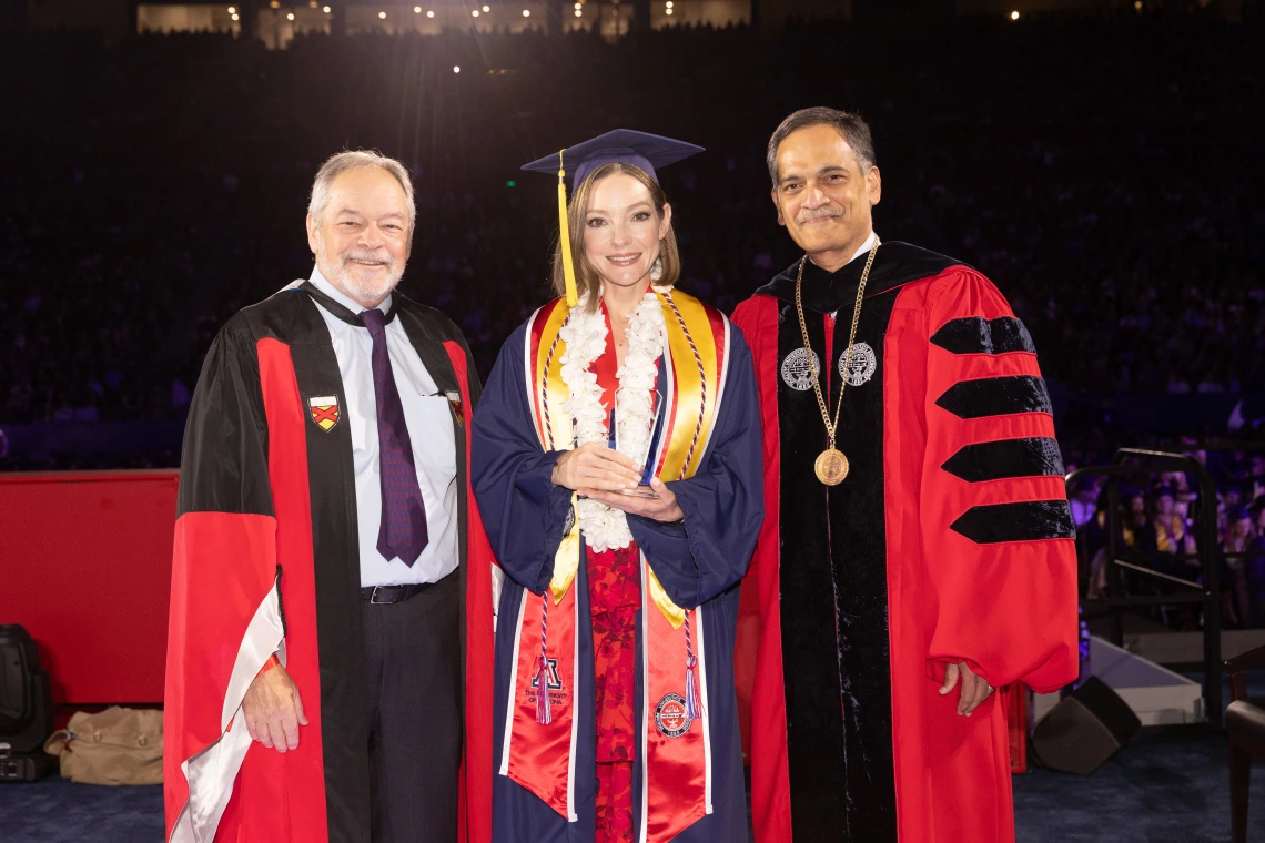 Angela, Provost Marx and President Garimella
